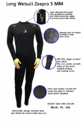 large LONG WETSUIT ZEEPRO 5MM BALI DIVE SHOP 5